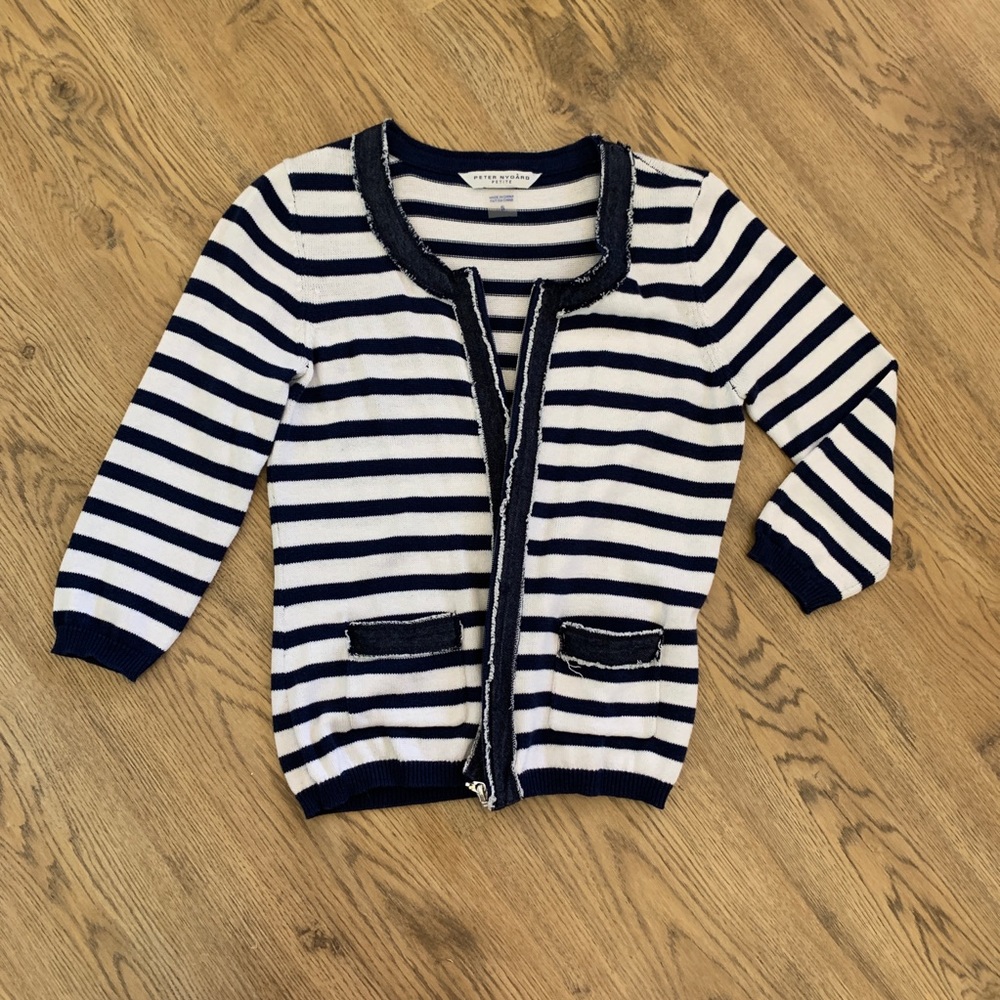 Peter Nygard Striped Sweater Size S.
